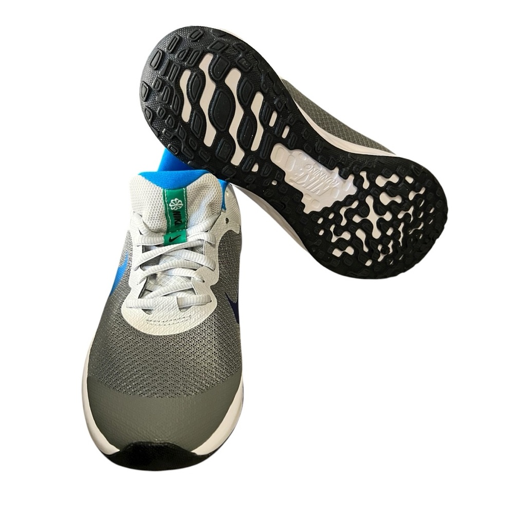 Nike Revolution 6 NN (GS) Cool Grey and Photo Blue Running Shoes New no box - Picture 10 of 12